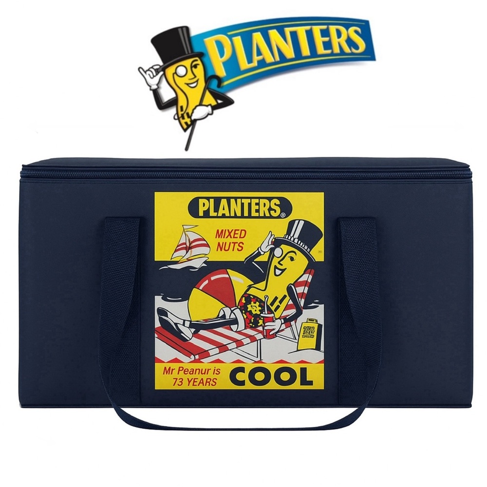 Vintage Planters Mr. Peanut Mixed Nuts 75 Years‎ Old Cool Soft Travel Cooler